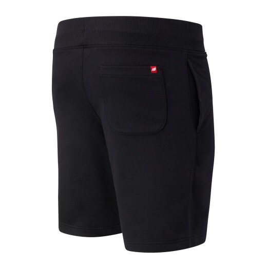 Short New Balance Hombre Essentials Stacked Logo BK S/C