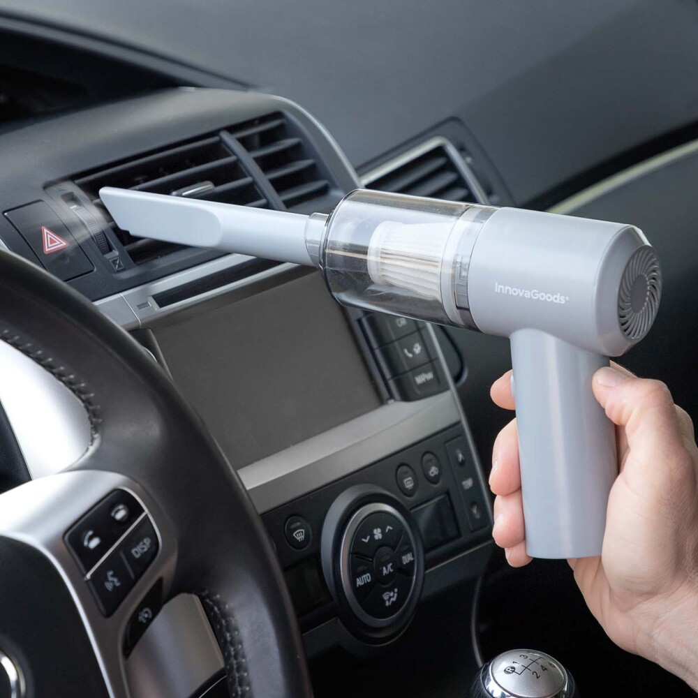 ASPIRADOR INALÁMBRICO RECARGABLE ABS GRIS INNOVAGOODS