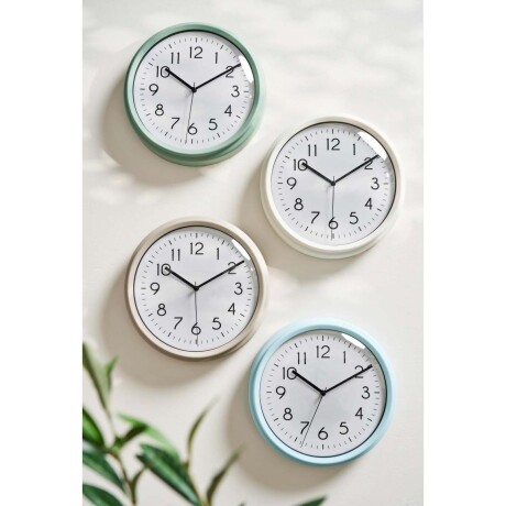 RELOJ PARED PLASTICO CELESTE 9707