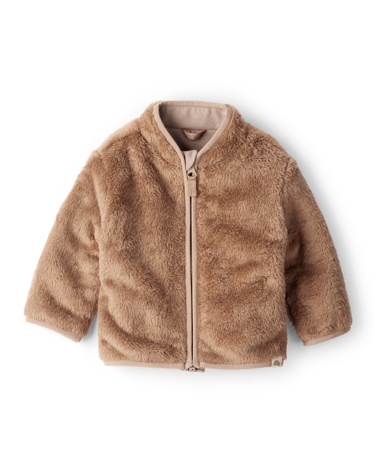 Campera de sherpa, marrón Sin color