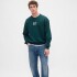 CORP LOGO CREW TROPIC GREEN