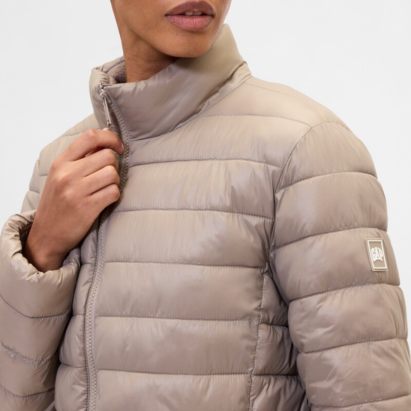 V-FRCH LOGO LW PUFFER JKT MEDIUM COOL BROWN