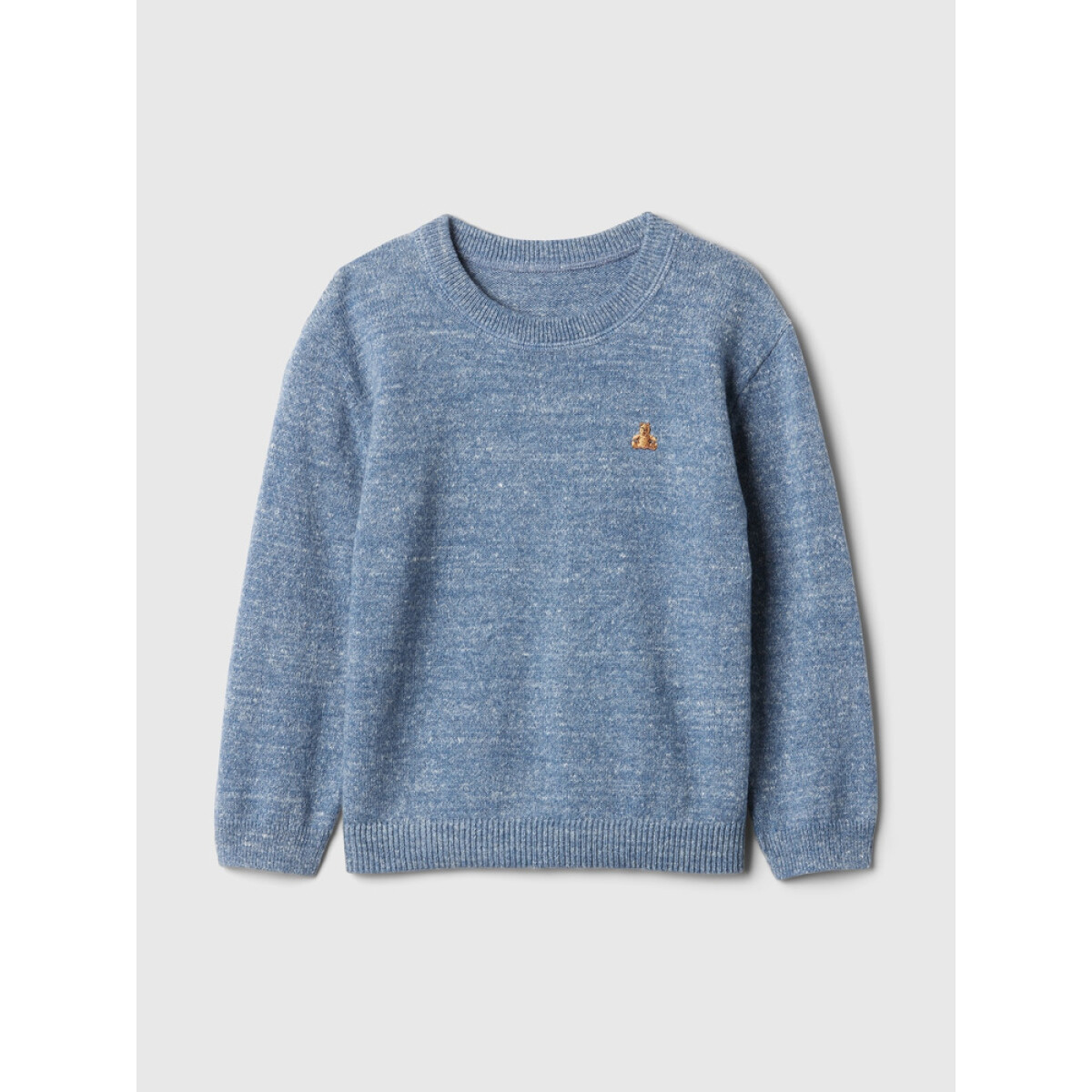 SLD CREW SWT - LT BLUE HEATHER 