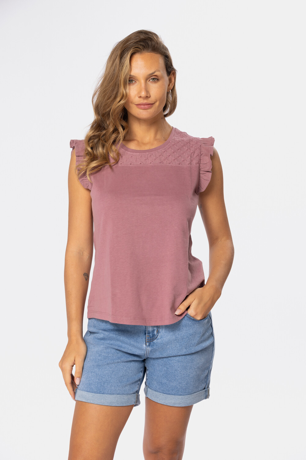 REMERA LISA Rosado
