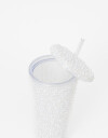 Artículos cocina Vasos Vaso De Plástico Con Perlas - Blanco Nacarado/perlado