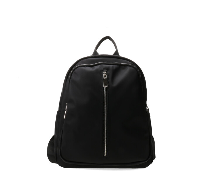 Mochila Miss Carol Tevi Con Cierre Adelante Negro