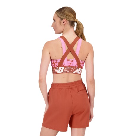 Top New Balance de dama - RELENTLESS CROP BRA - WB31176RS PINK