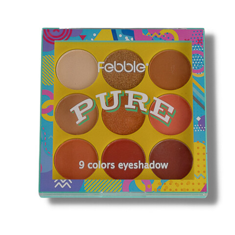 FEBBLE Paleta de 9 Sombras Nude Matte y Satinadas 3 Modelos Unica