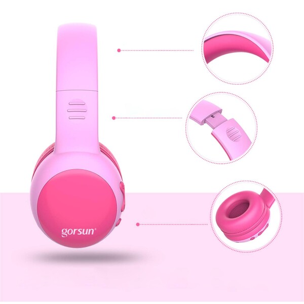 Auriculares Orejas Gato E61 Infantil Proteccion Auditiva Color Variante Rosado