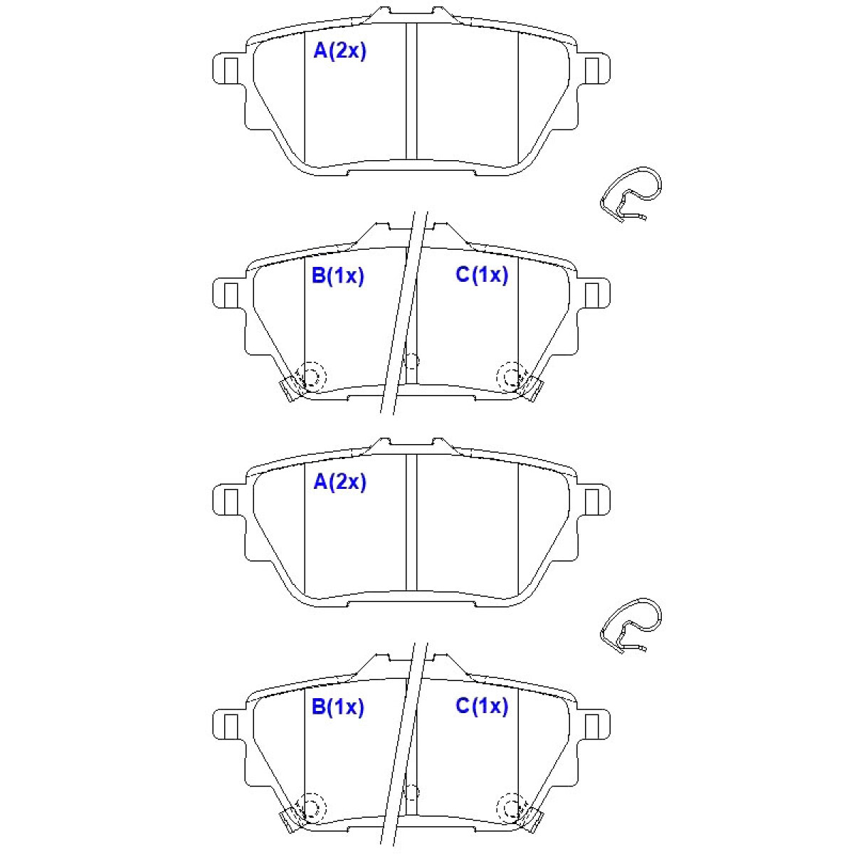 PASTILLAS DE FRENO GREAT WALL HAVAL H6 23/ TRASERAS - 