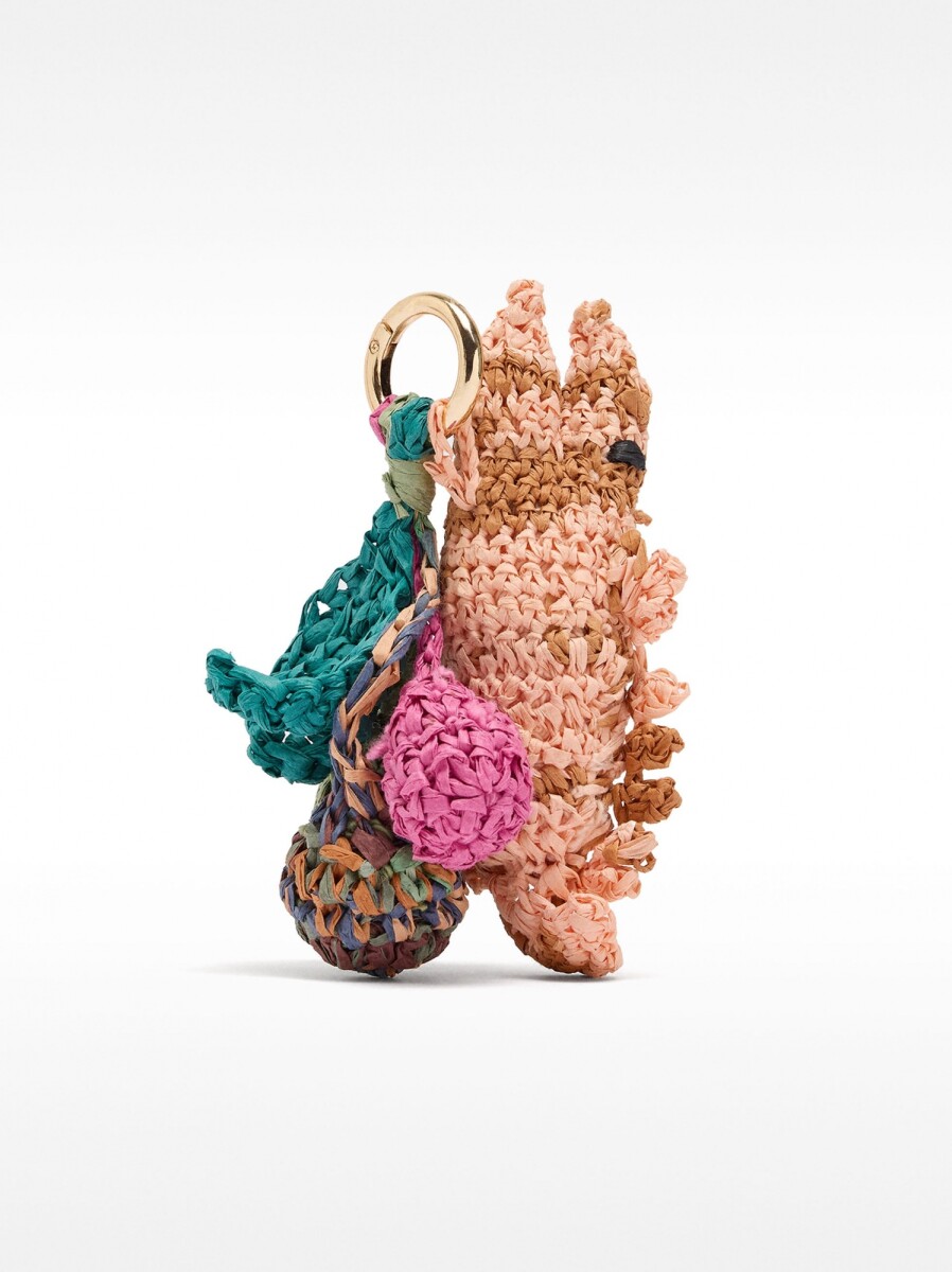 Llavero Charm Pez De Rafia Multicolor - multicolor 