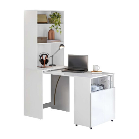 Escritorio Repisa Multifunciion Duo Blanco