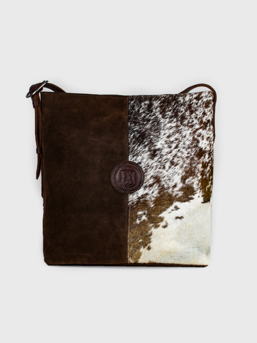 Cartera Chloe con Pelo - Marrón 