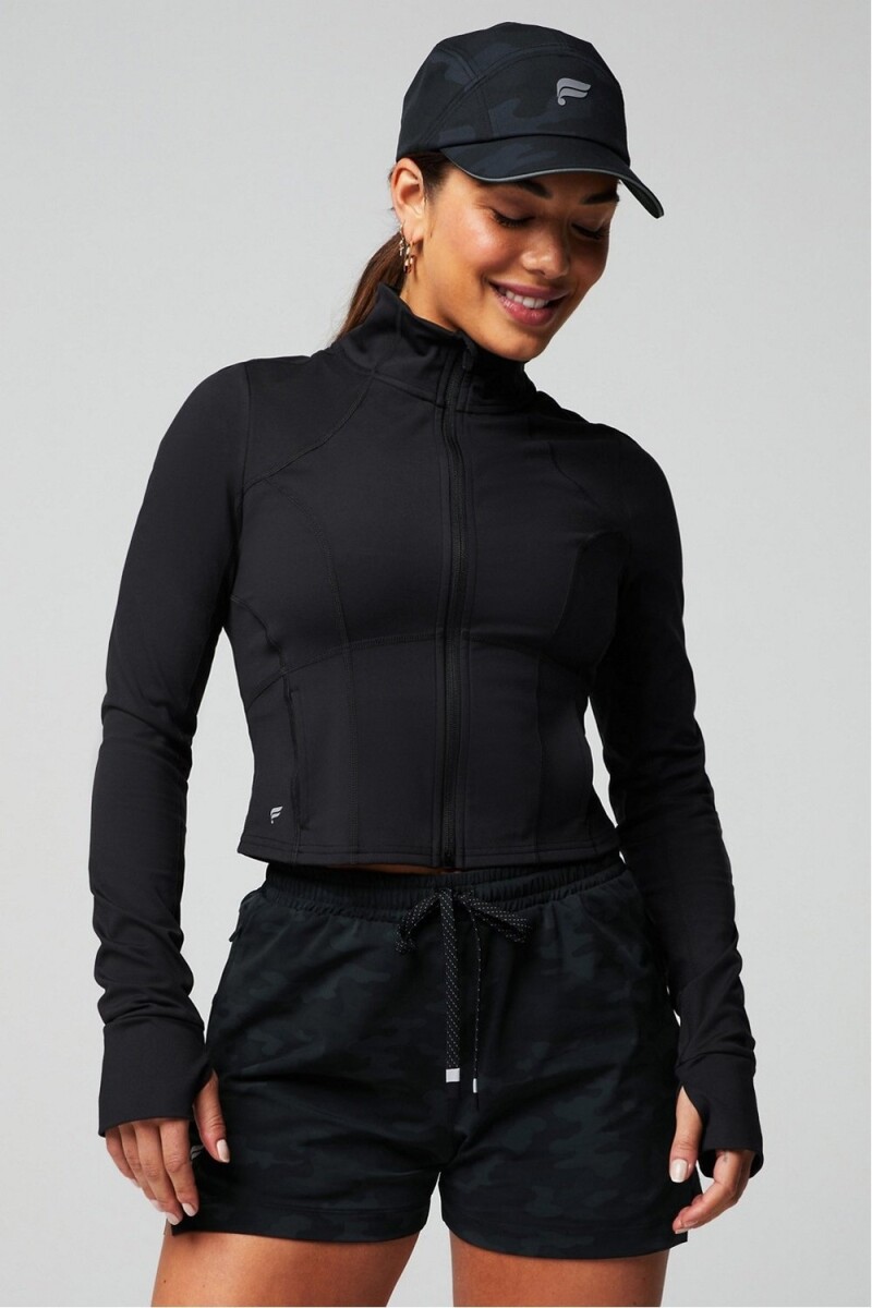 Casaca Perfect Storm Cropped Train Jacket Mujer - Black 
