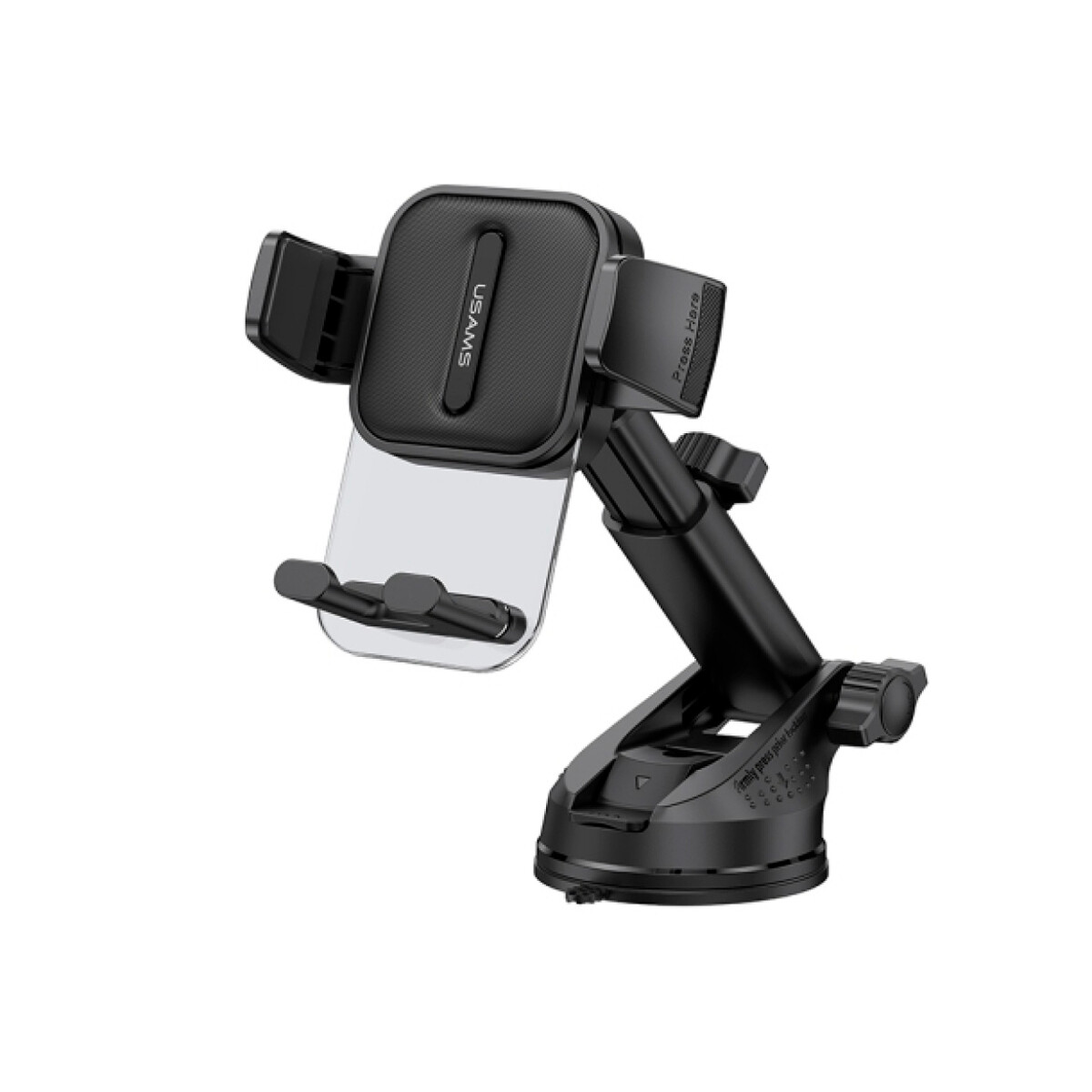 Soporte para auto Usams retráctil 360° color negro 