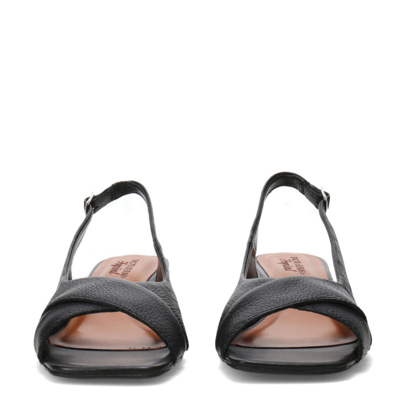 Sandalias de Mujer Bottero Cruzada Con Tira Trasera Negro