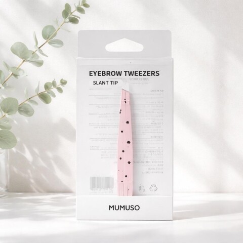 PINZA PARA CEJAS CON PUNTA INCLINADA-ROSA PINZA PARA CEJAS CON PUNTA INCLINADA-ROSA