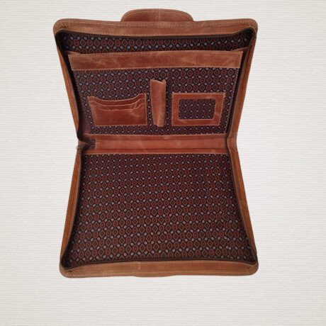 Carpeta con asas cuero/pecarí Whisky