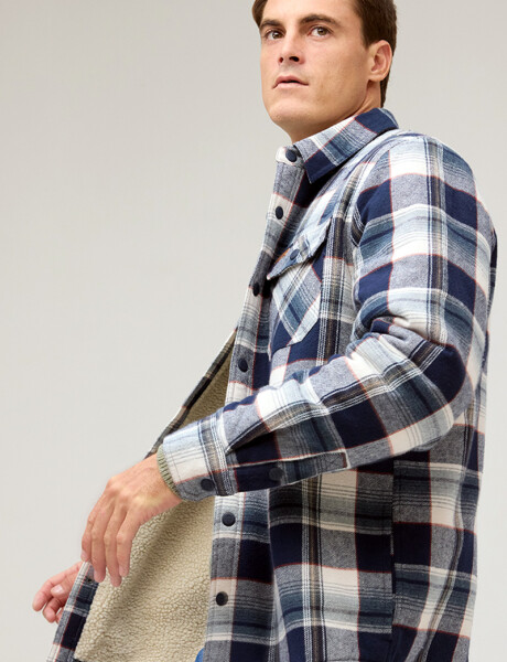 CAMPERA LEÑADORA CON CORDERITO Azulosc