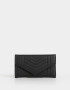 Ficheros Puffy Billetera Fichero Con Solapa - Negro