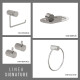 SET DE ACCESORIOS PARA BAÑO METAL SIGNATURE GRIS BRUSHED GRIS-BRUSHED NICKEL