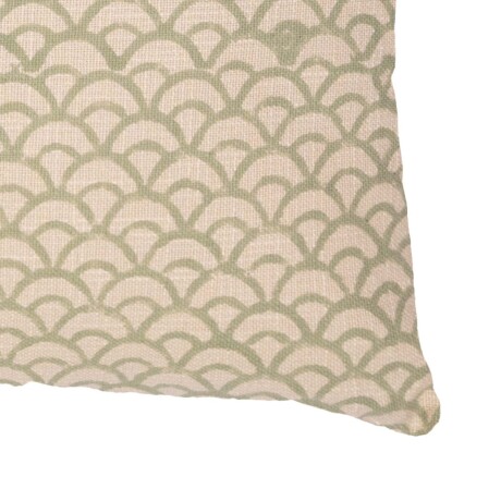 ALMOHADÓN EZCARAY 45*45 ALGODON BEIGE/VERDE