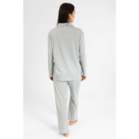 Pijama Indian Flower Celeste