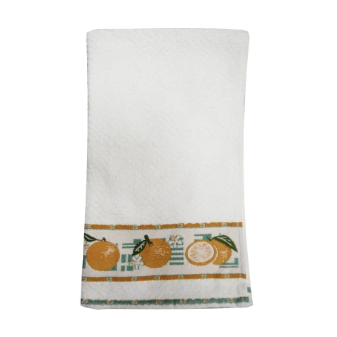 Repasador Dohler Jacquard Bord Vida 45 cm x 70 cm Naranja
