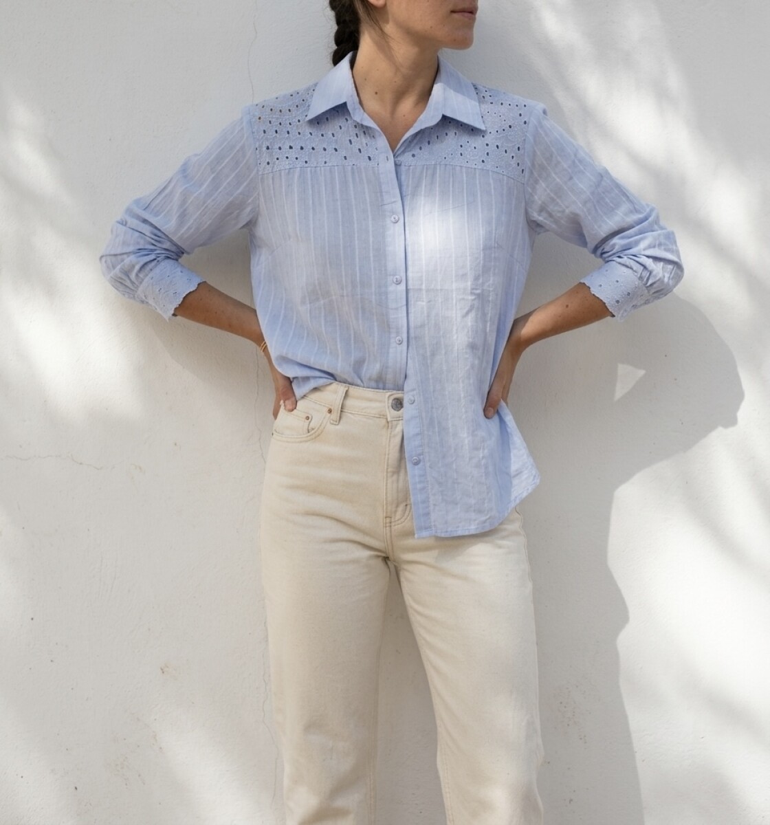 Camisa Belmont - Celeste 