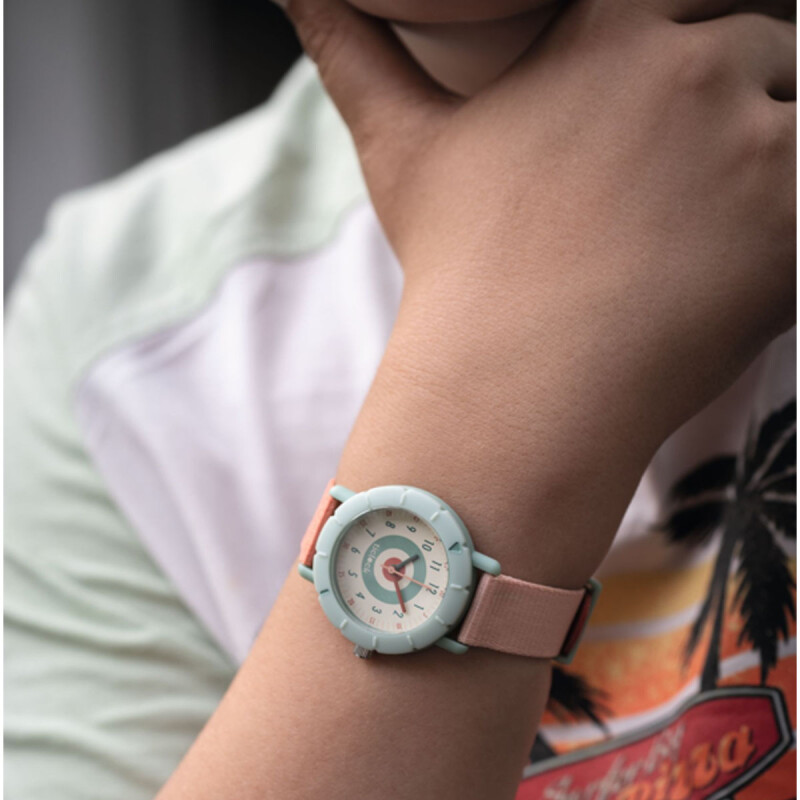 Reloj Infantil Deportivo Rosa Pastel Ticlock Djeco Reloj Infantil Deportivo Rosa Pastel Ticlock Djeco