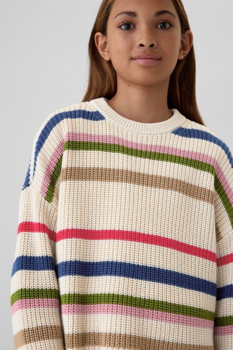 Buzo A Rayas Niña Multi Stripe