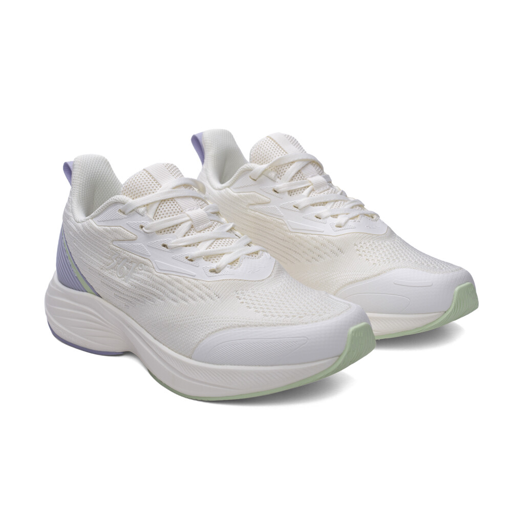 Zapatillas Running W Cushion Shoes Mujer Egret/rosemary Purple