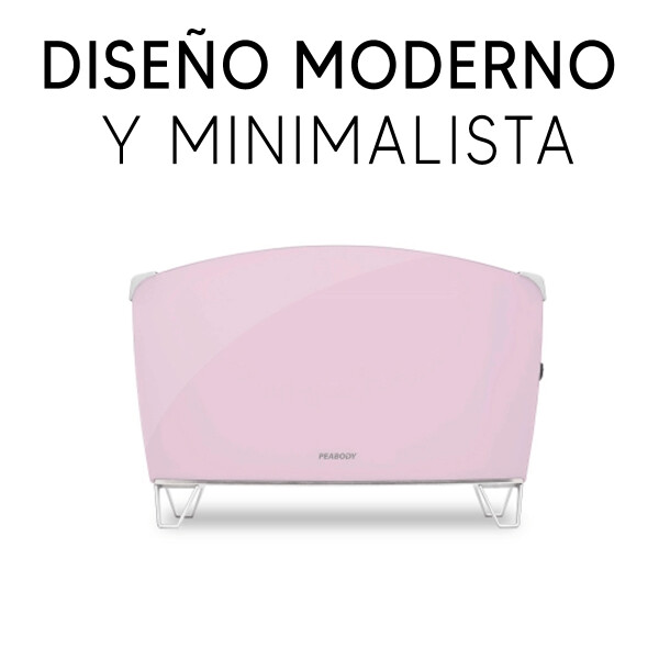 Calefactor Peabody Pebvc15 CALEFACTOR PEABODY PEBVC15P ROSADO VIDRI