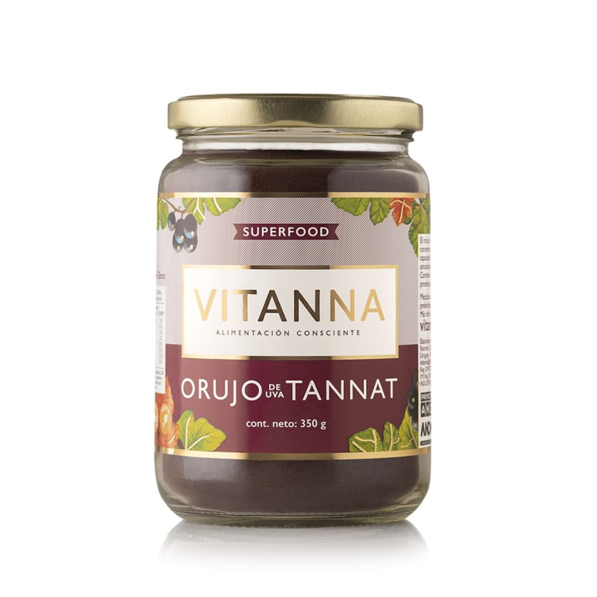 Polvo de Orujo de Uva Tannat 350gr. 
