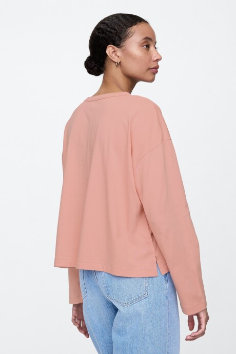 Remera Manga Larga Mujer Antique Pink