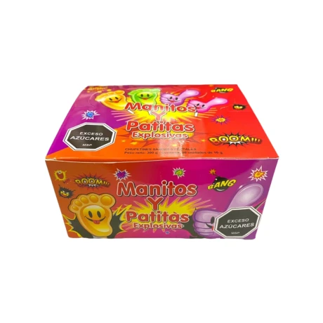 CHUPETIN MANITOS Y PATITAS EXPLOSIVA 30PCS X 10 GRS CHUPETIN MANITOS Y PATITAS EXPLOSIVA 30PCS X 10 GRS