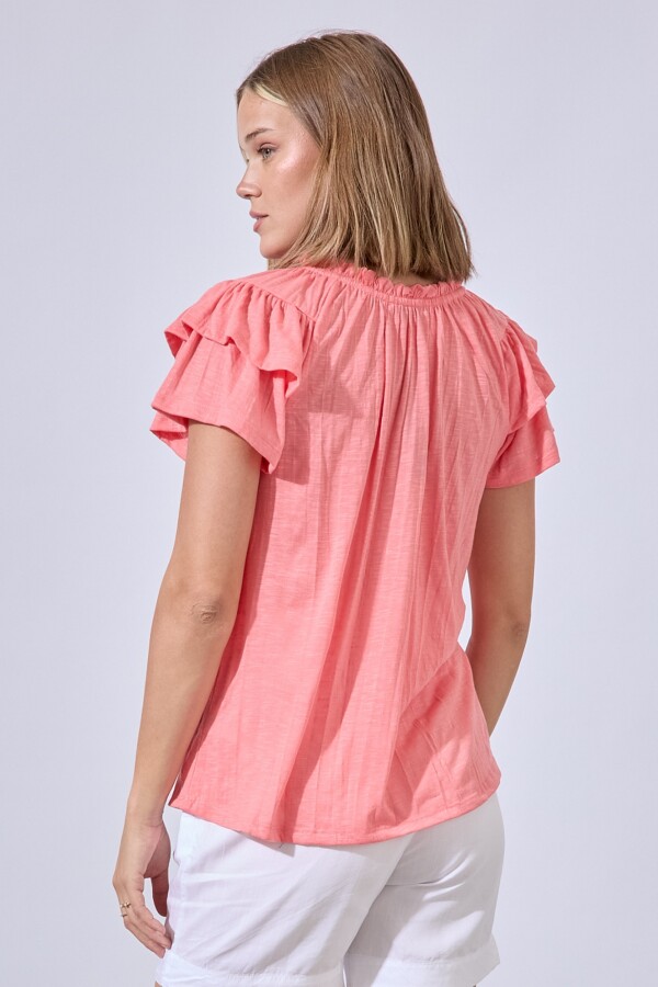 Blusa Frunces CORAL