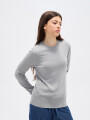 Sweater Tiral Gris Melange Medio