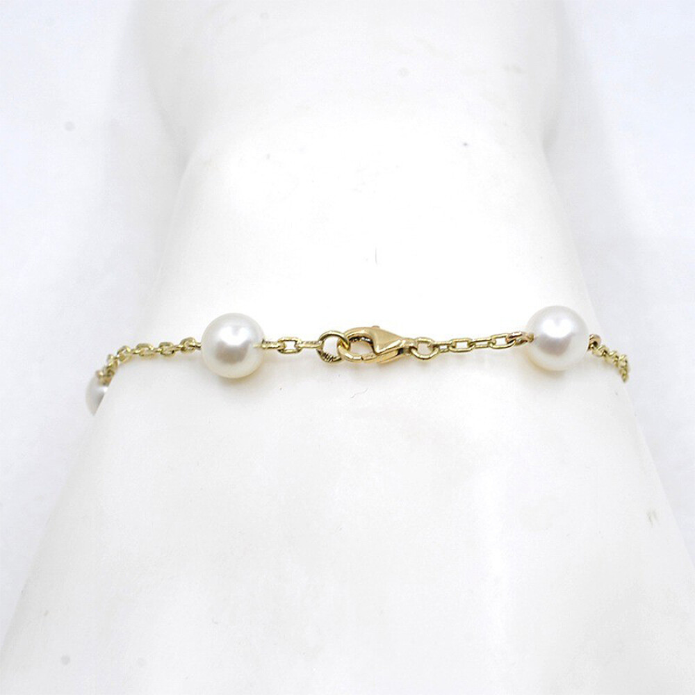 Pulsera En Oro 18K Y Perlas Pulsera En Oro 18K Y Perlas