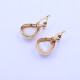 Caravanas oro 18 k con perla mabe lágrima y brillantes. Caravanas oro 18 k con perla mabe lágrima y brillantes.