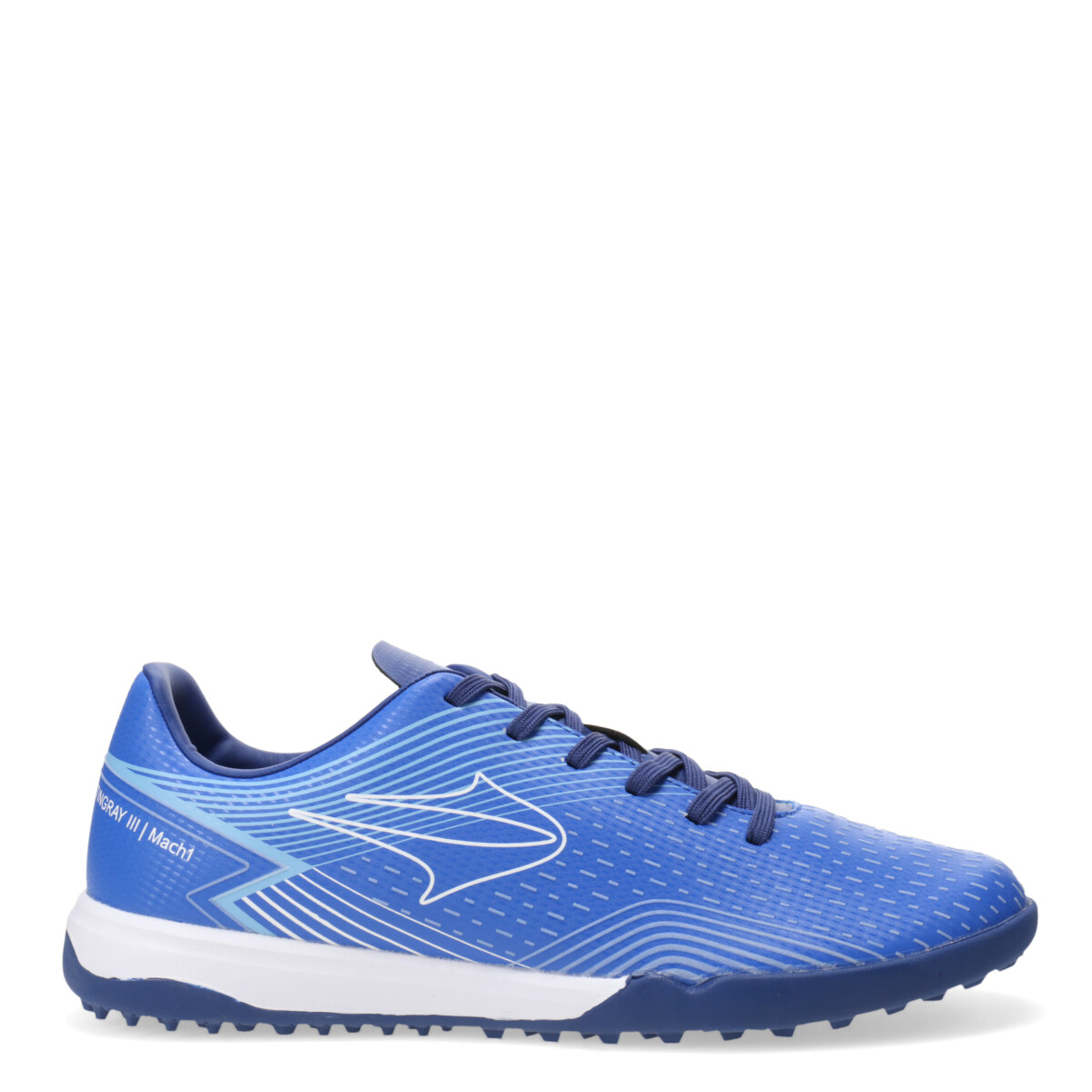 Championes de Hombre Topper Fútbol 5 Stringray III Mach Topper - Azul - Blanco 