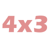 4 x 3