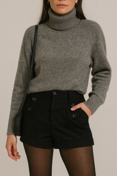 Short Paño Negro