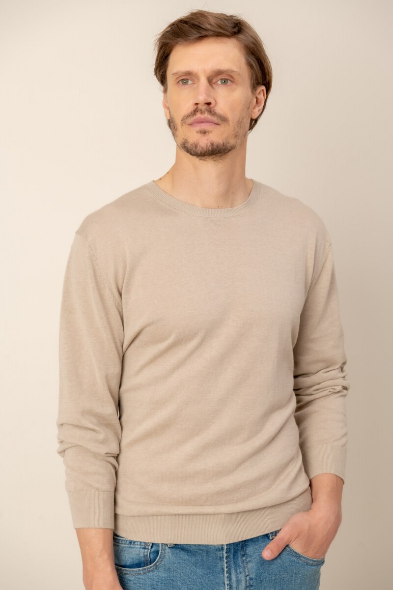 Sweater lino - Cemento 
