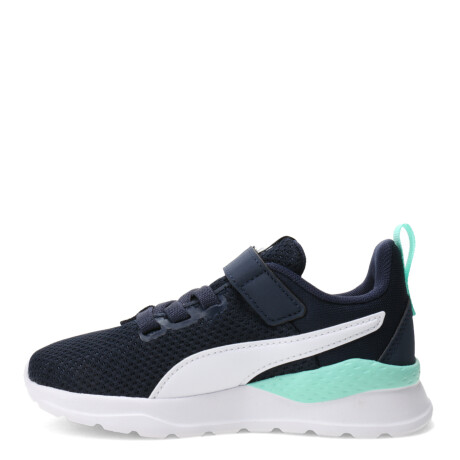 Championes Infantiles Puma Anzarun Lite Kids Azul Marino - Blanco - Verde