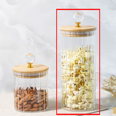 Frasco contenedor hermético de vidrio 1000ml Frasco Contenedor Hermético De Vidrio 1000ml