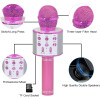 Micrófono WS-858 económico con parlante y luces infantil ROSA Micrófono WS-858 económico con parlante y luces infantil ROSA