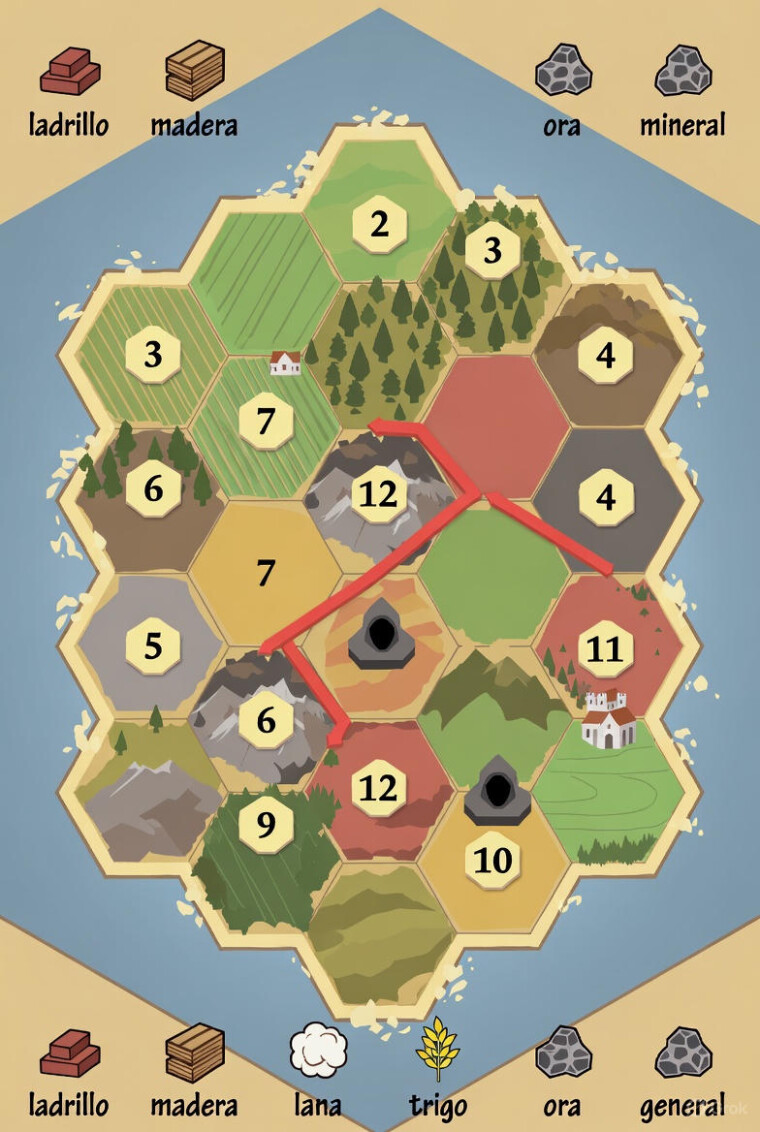 Cinco piques para jugar Catan