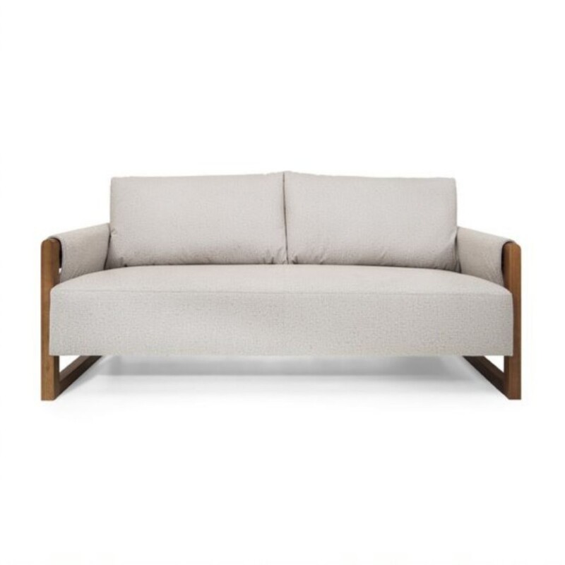 SOFA 3 CUERPOS - TAPIZADO TELA BEIGE SOFA 3 CUERPOS - TAPIZADO TELA BEIGE