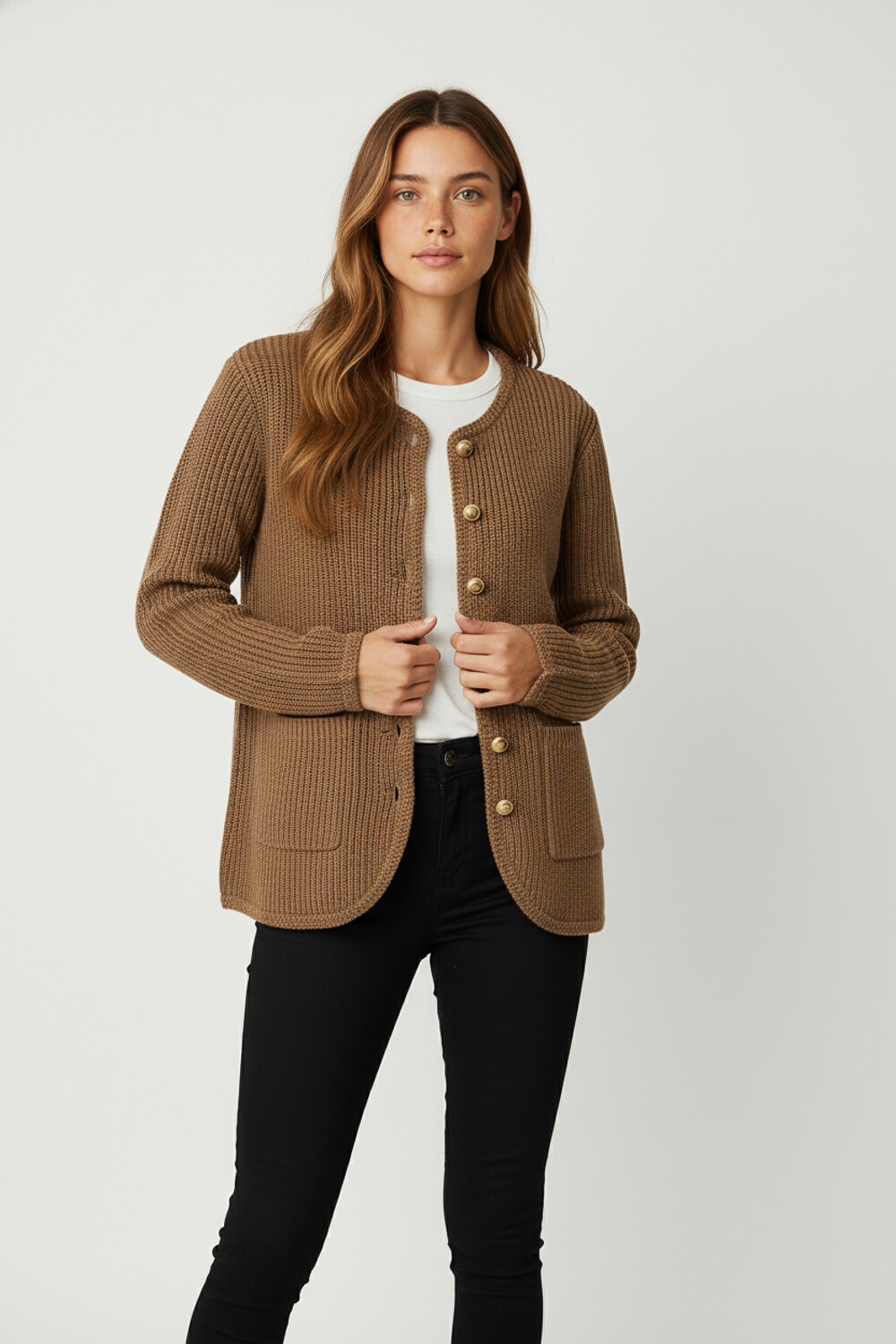Cardigan Toualia Taupe Claro